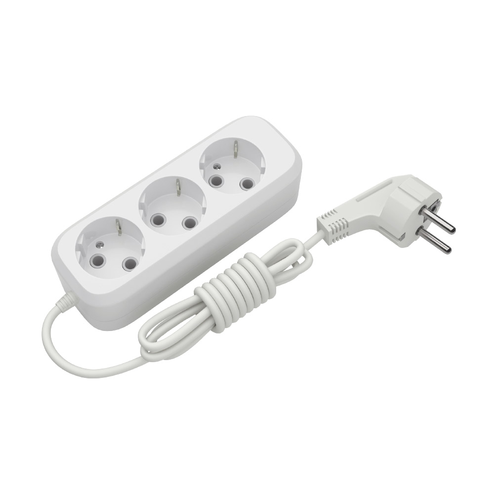 Подовжувач блоковий ELECTRUM 3 розетки 3м із заземленням (C-ES-1811)